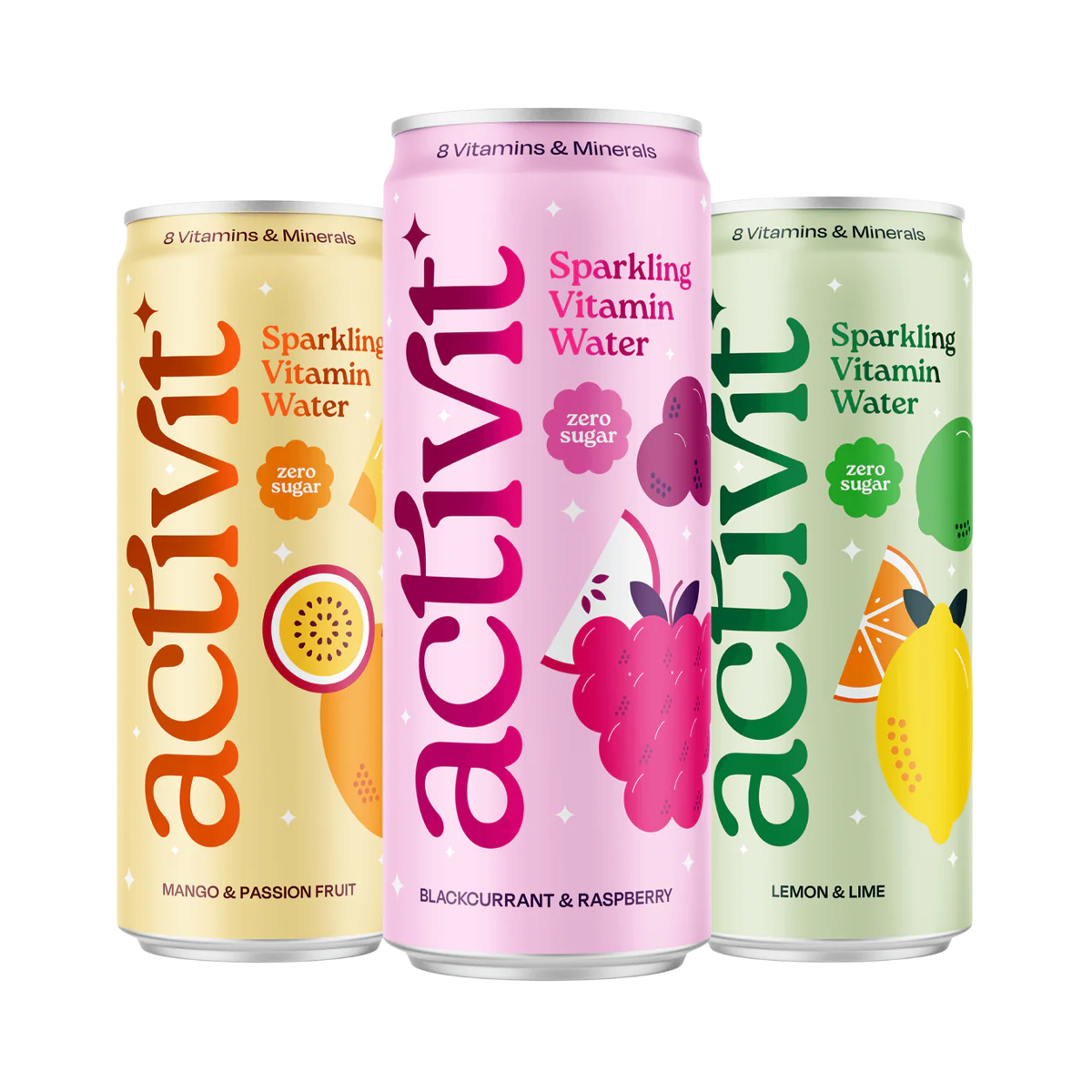 Activit Sparkling Vitamin Water 12x330ml