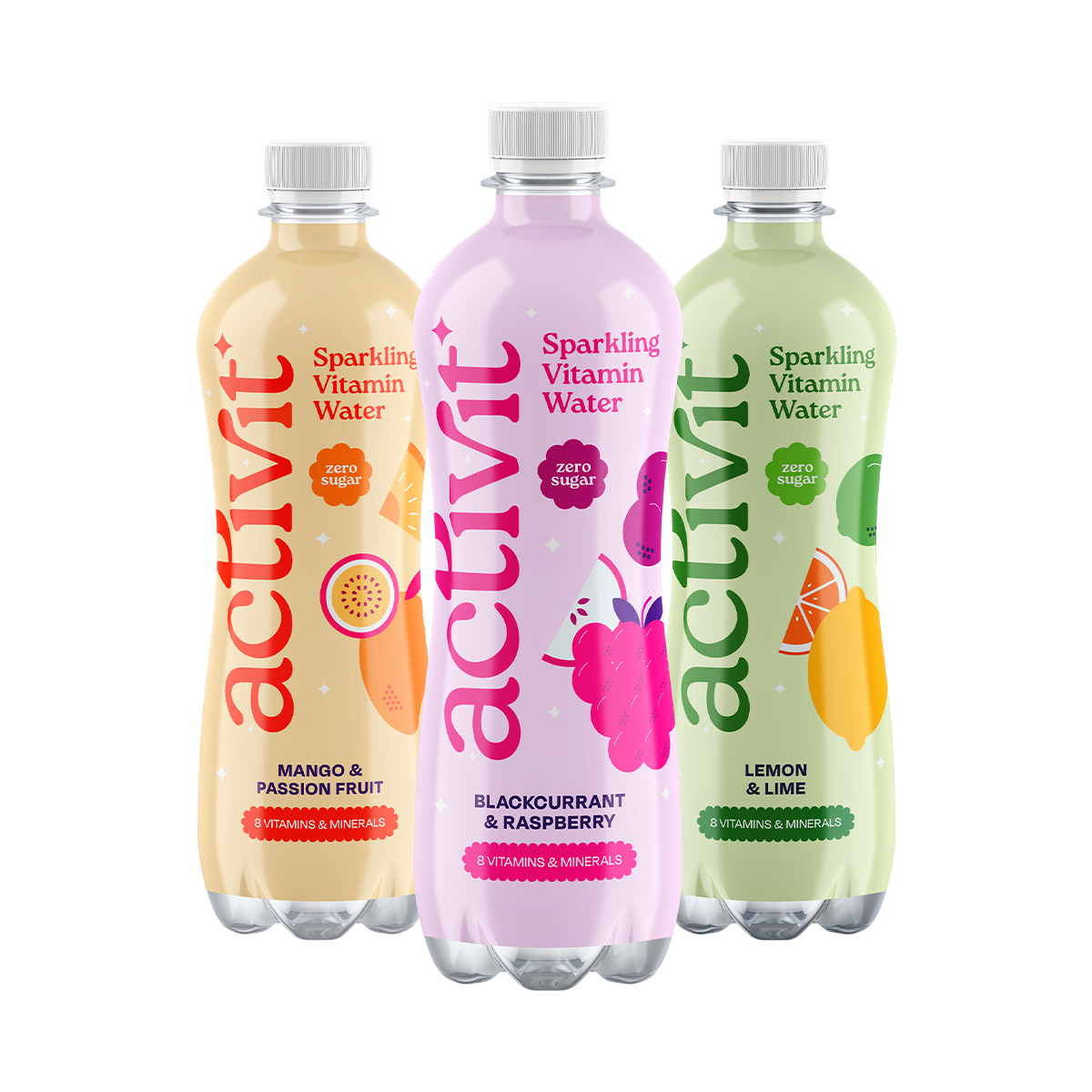 Activit Sparkling Vitamin Water 12x500ml