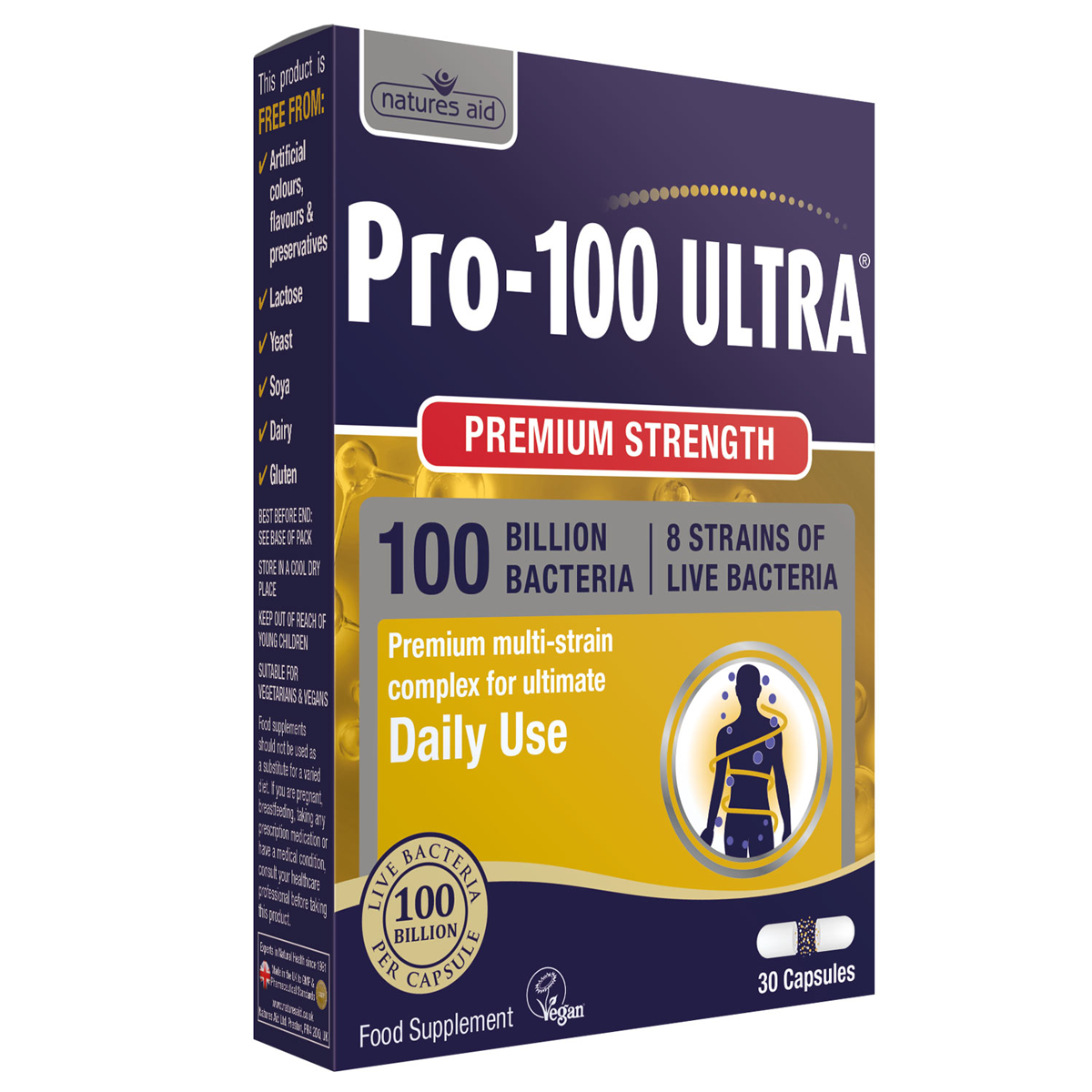 Natures Aid Pro-100 Ultra 8 Strain Complex