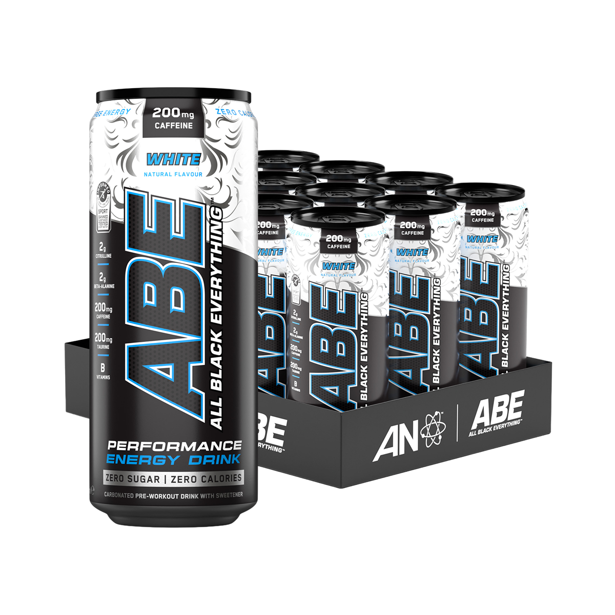 Applied Nutrition ABE (All Black Everything) Carbonated Can 12x330ml