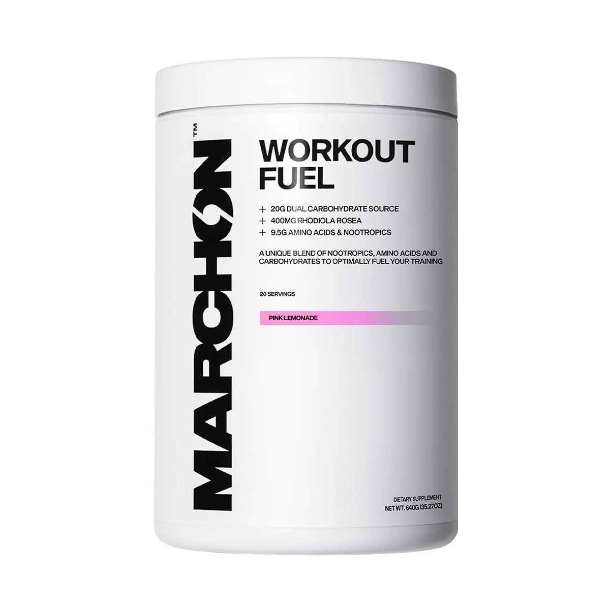 Marchon Supplements Workout Fuel 2.0 With Caffeine 640g