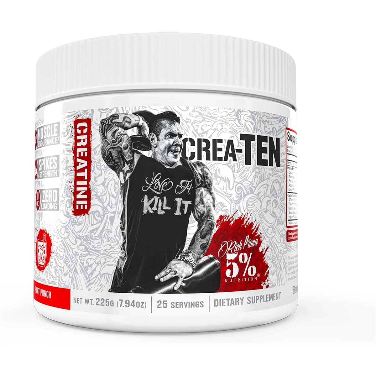 Rich Piana 5% Nutrition CREA-TEN Legendary Series 225g
