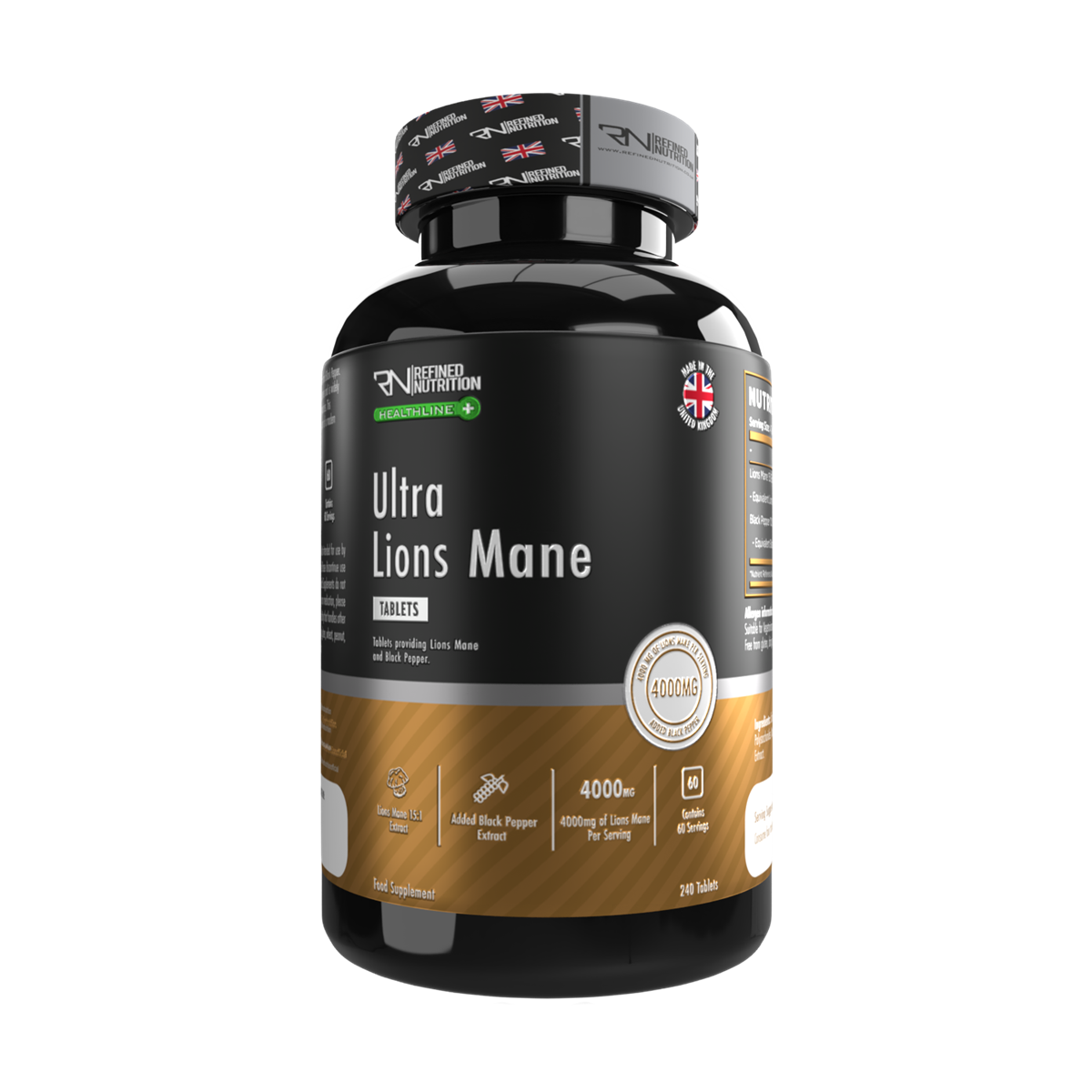 Refined Nutrition Ultra Lions Mane 240 Tabs