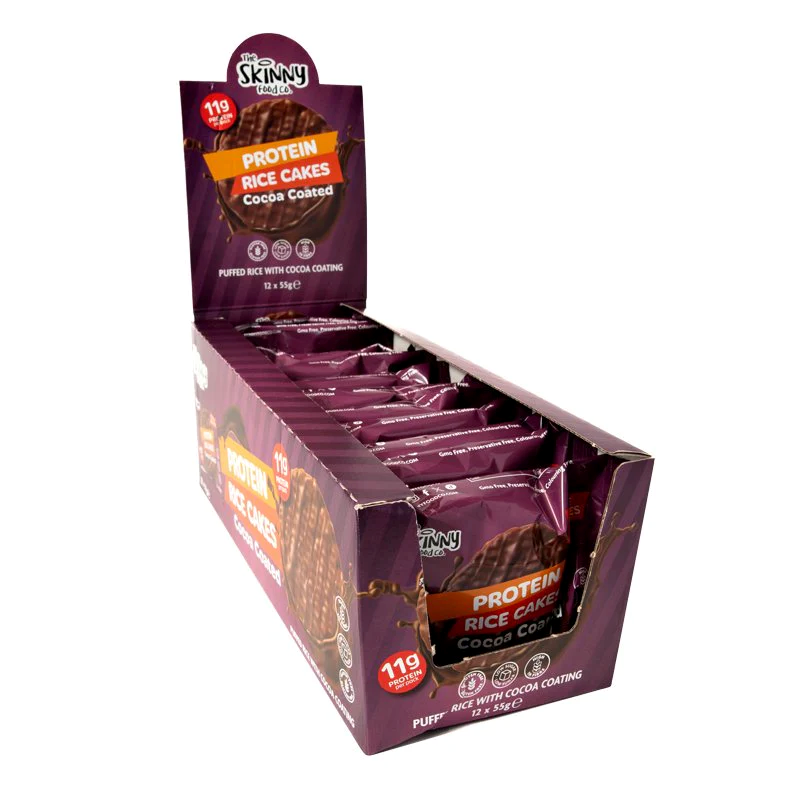 The Skinny Food Co Skinny Rice Cake With High Protein Cocoa 12 x 55g