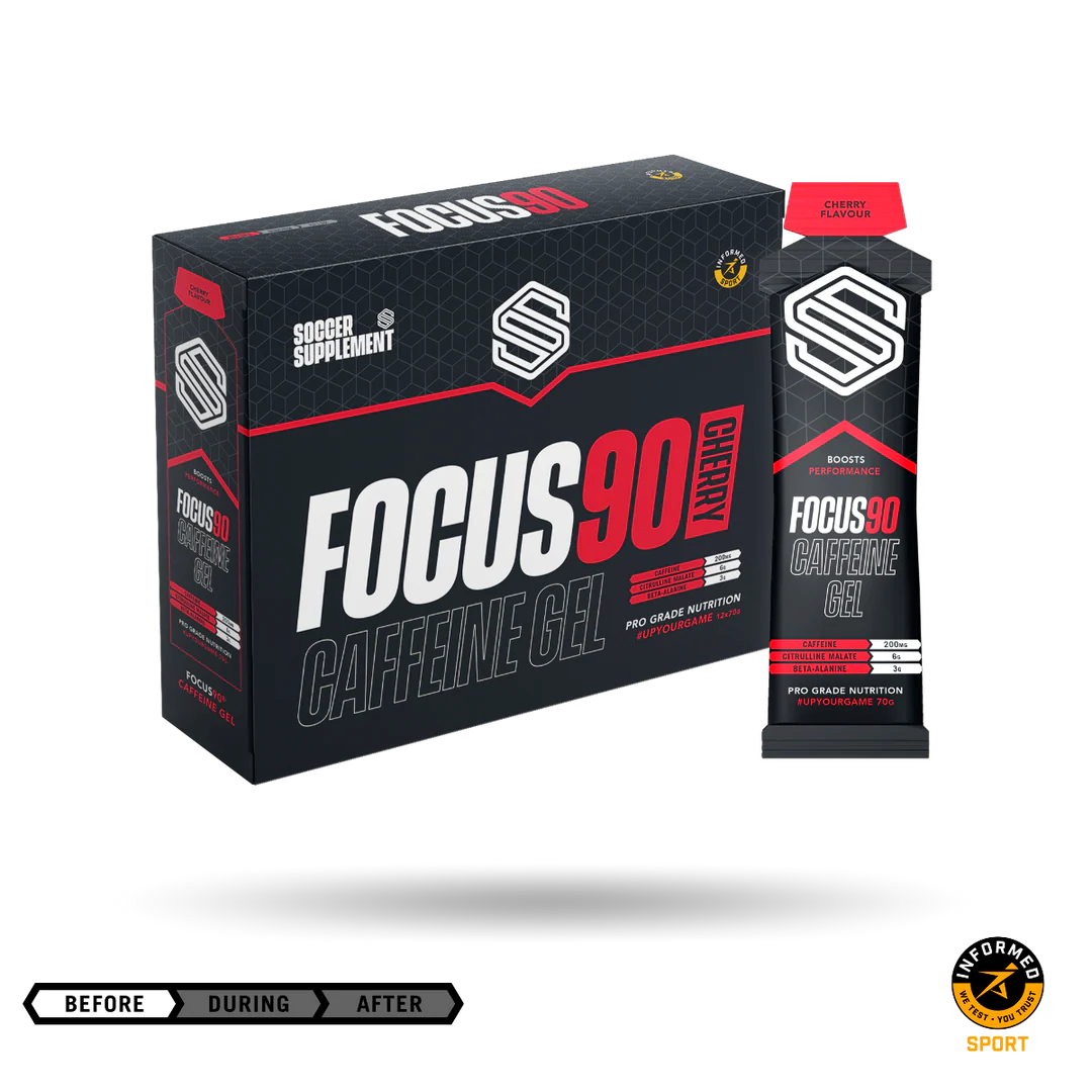 Soccer Supplement Focus90 Caffeine Gel 12x70g