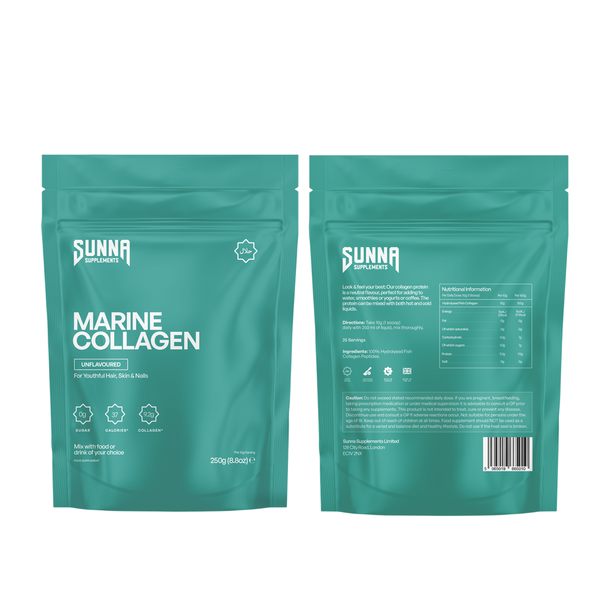 Sunna Supplements Marine Collagen 250g