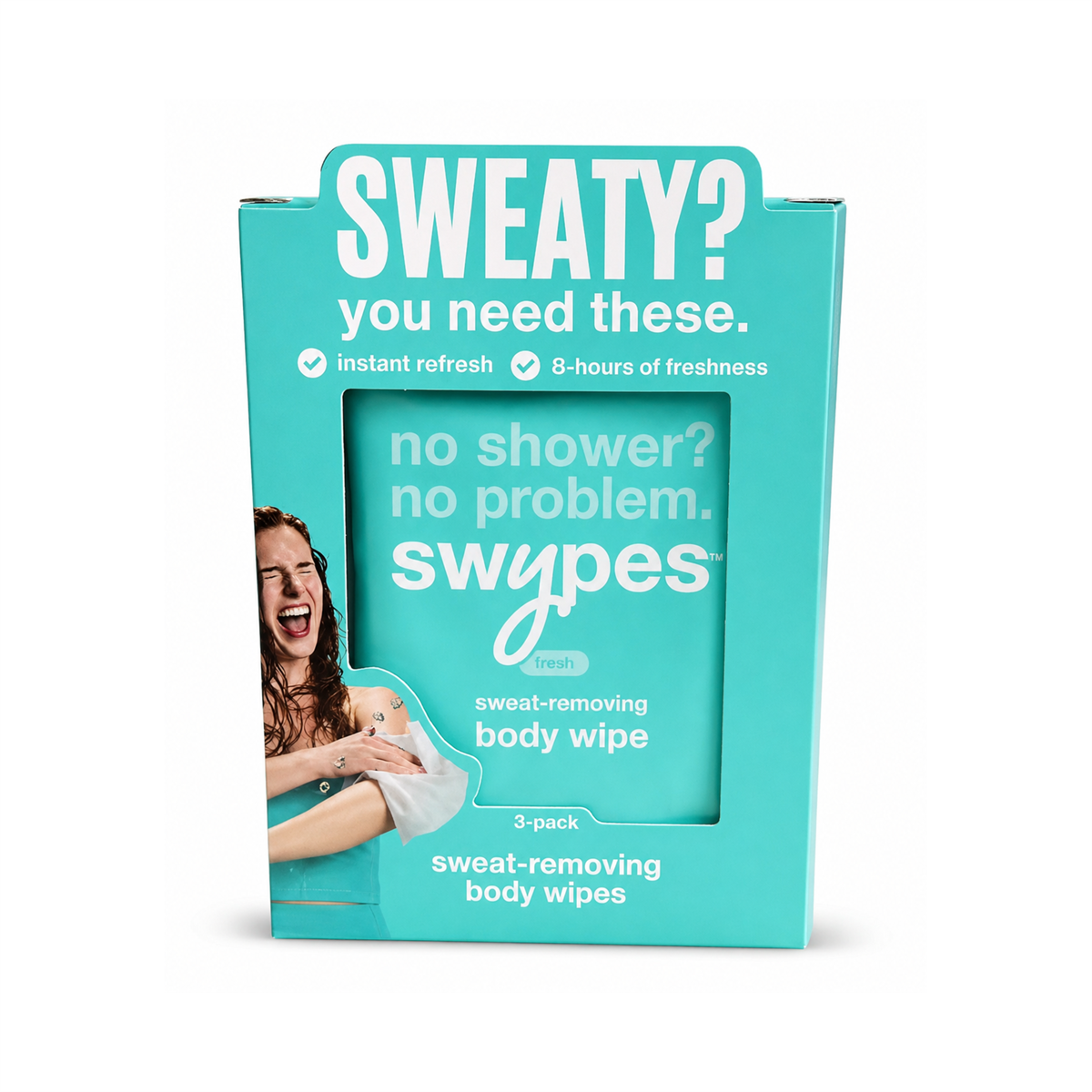 Swypes All Over Body Wipes 3 Sachets