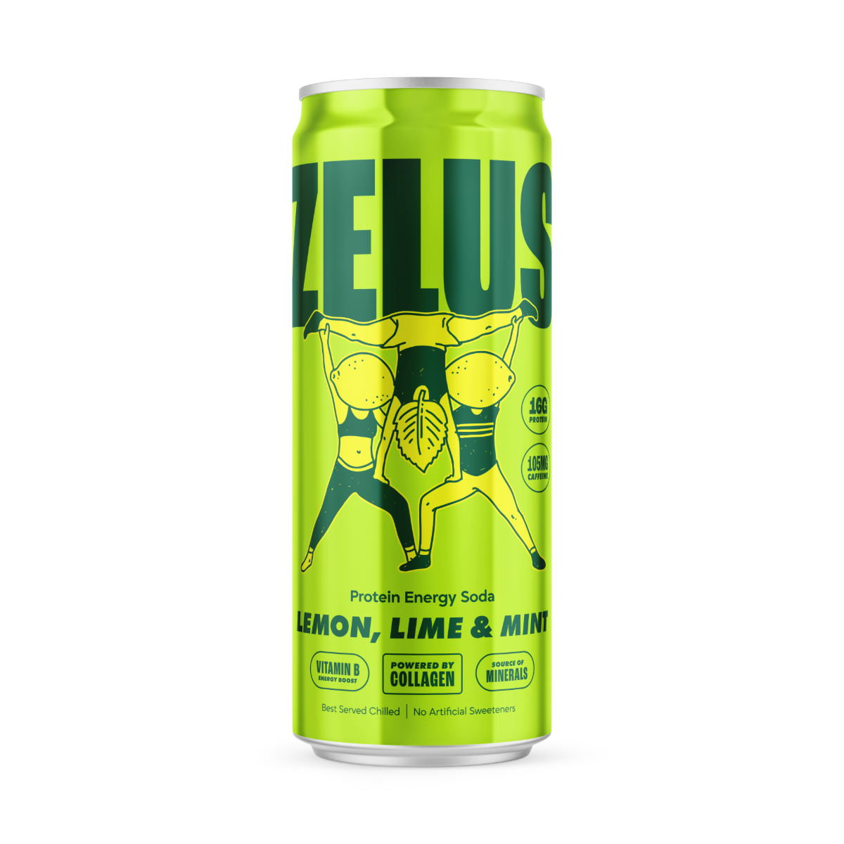 ZELUS Protein Energy Soda 12x330ml