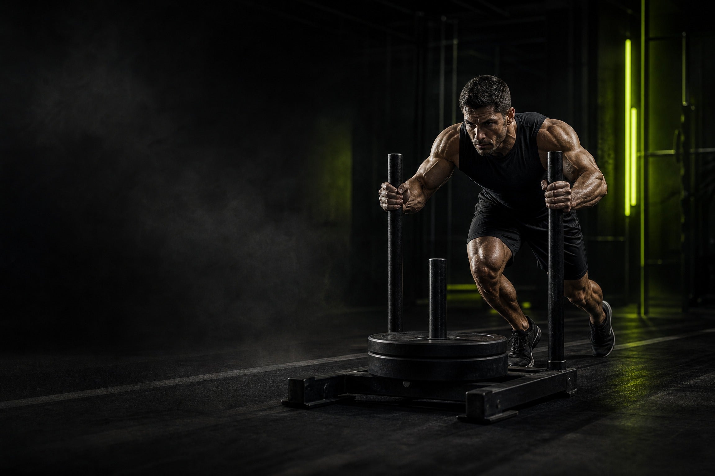 Athlete working on strength and performance